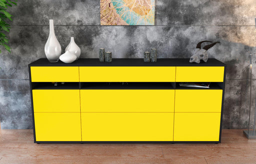 Sideboard Giada, Gelb (180x79x35cm)