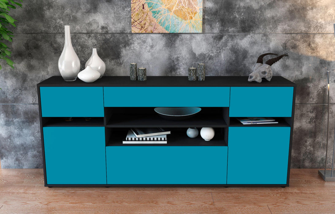 Sideboard Gina, Türkis (180x79x35cm)