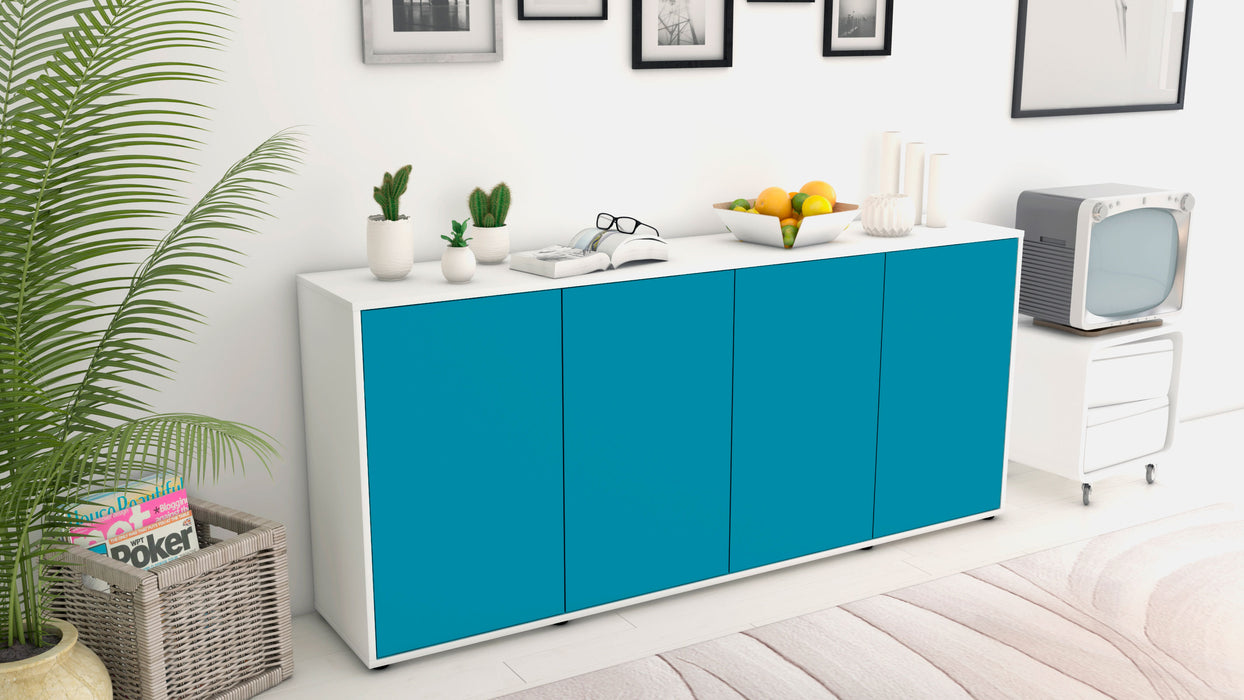 Sideboard Elana, Türkis (180x79x35cm)