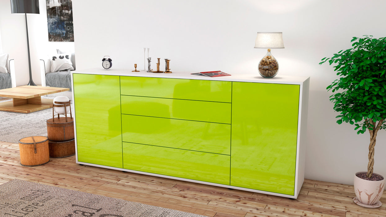 Sideboard Elettra, Grün (180x79x35cm)