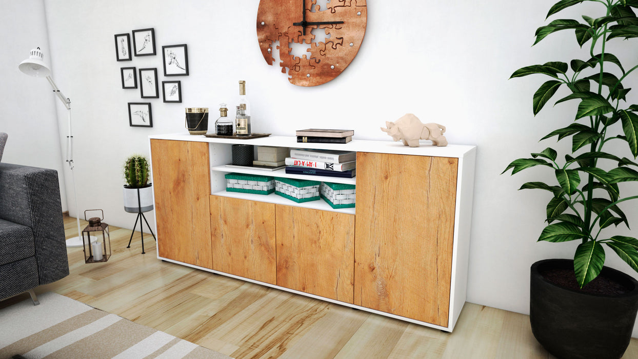 Sideboard Elsita, Eiche (180x79x35cm)