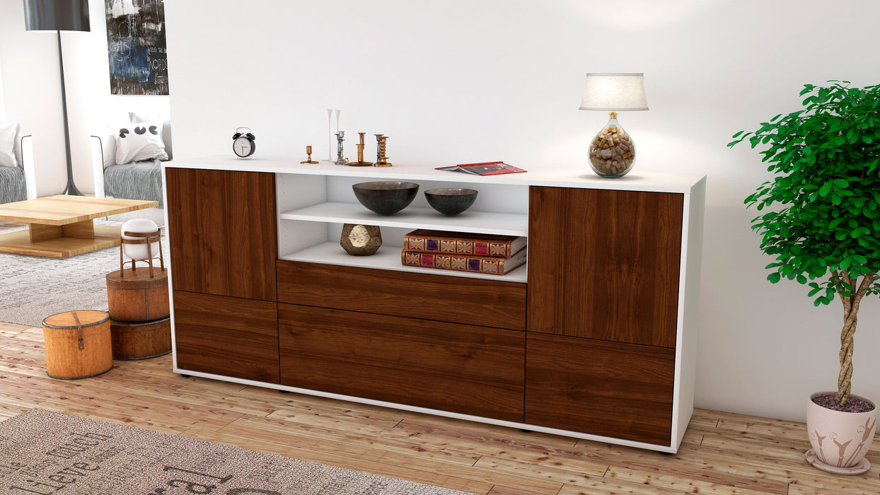 Sideboard Eluana, Walnuss (180x79x35cm)