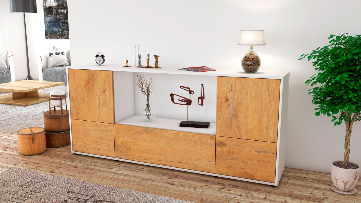 Sideboard Elvezia, Eiche (180x79x35cm)