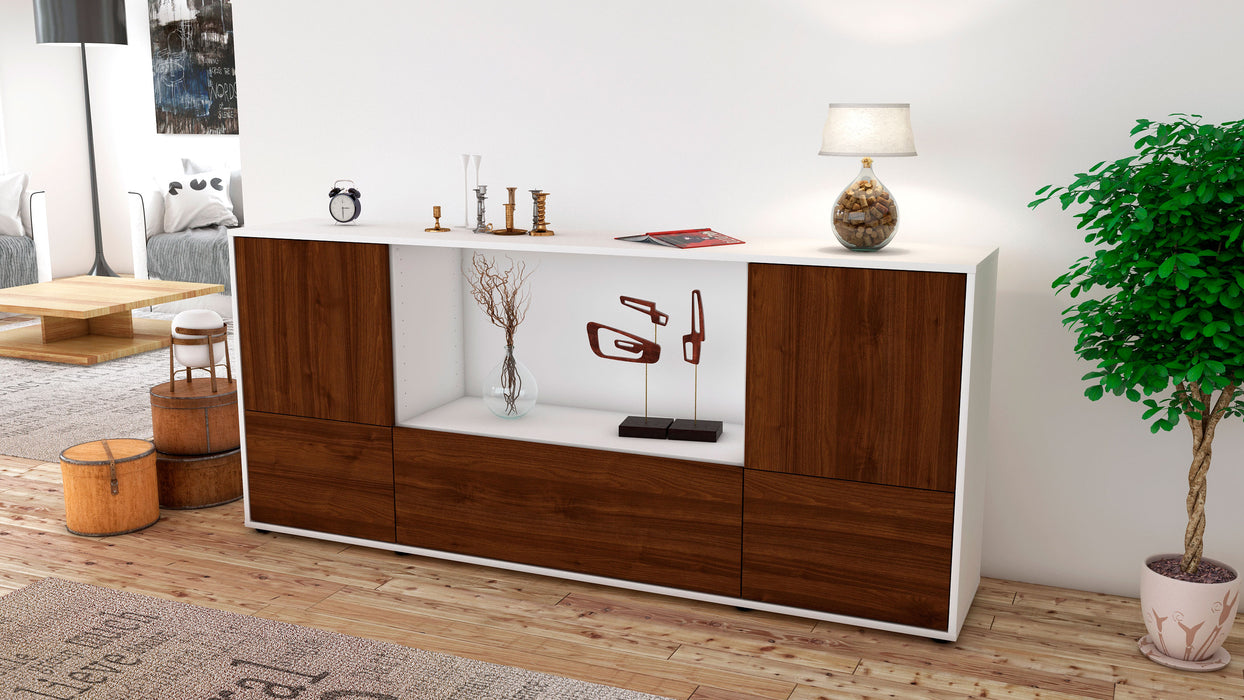 Sideboard Elvezia, Walnuss (180x79x35cm)