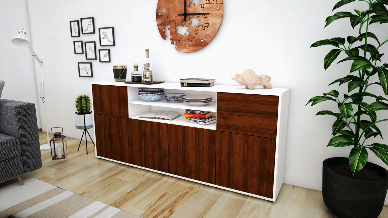 Sideboard Ermelina, Walnuss (180x79x35cm)