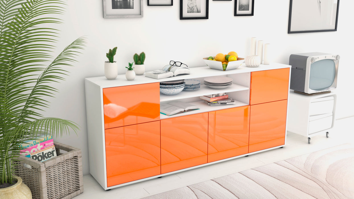 Sideboard Ermelina, Orange (180x79x35cm)