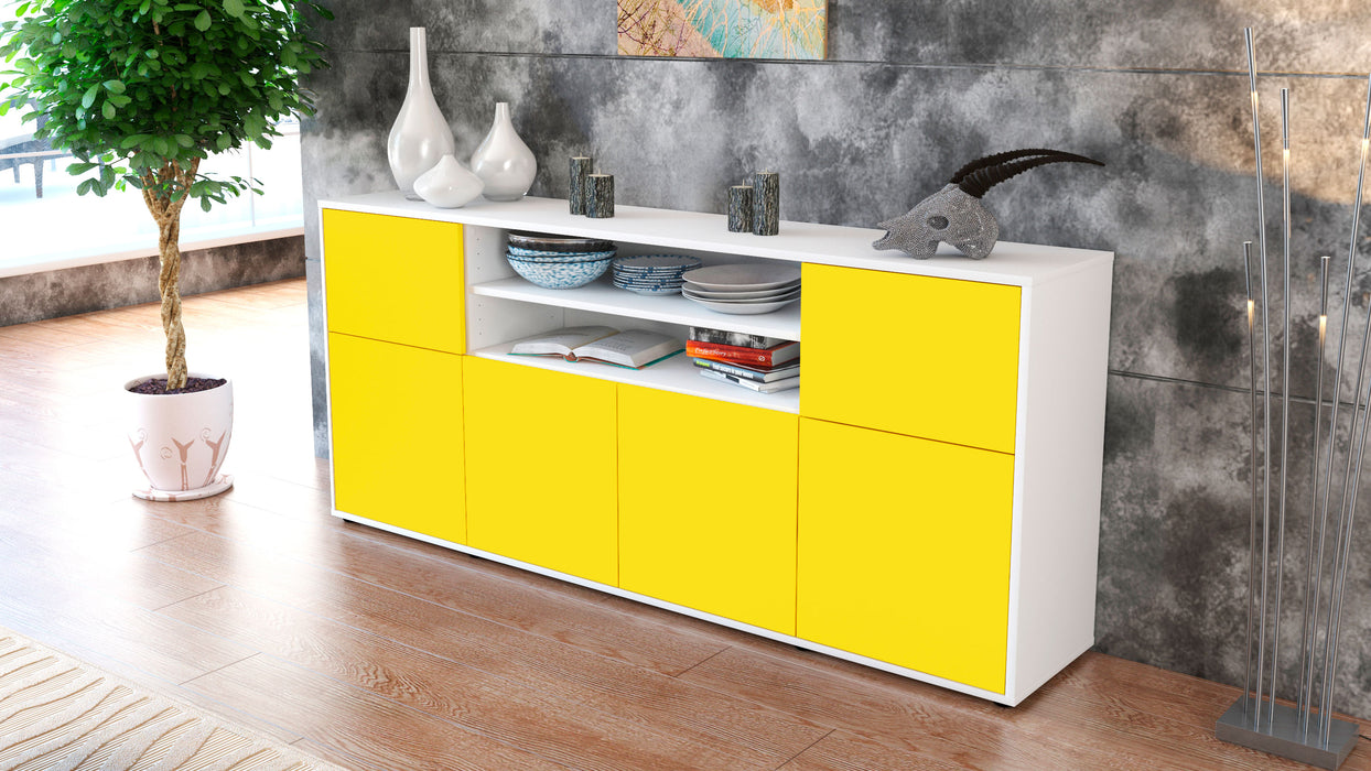 Sideboard Ermelina, Gelb (180x79x35cm)