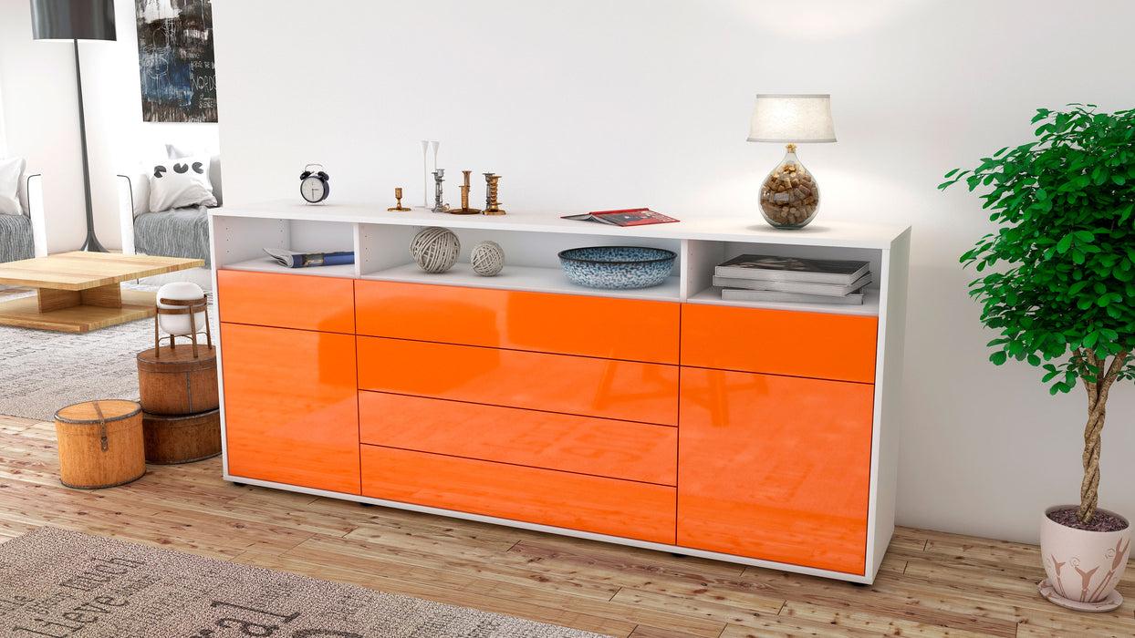 Sideboard Evelina, Orange (180x79x35cm)