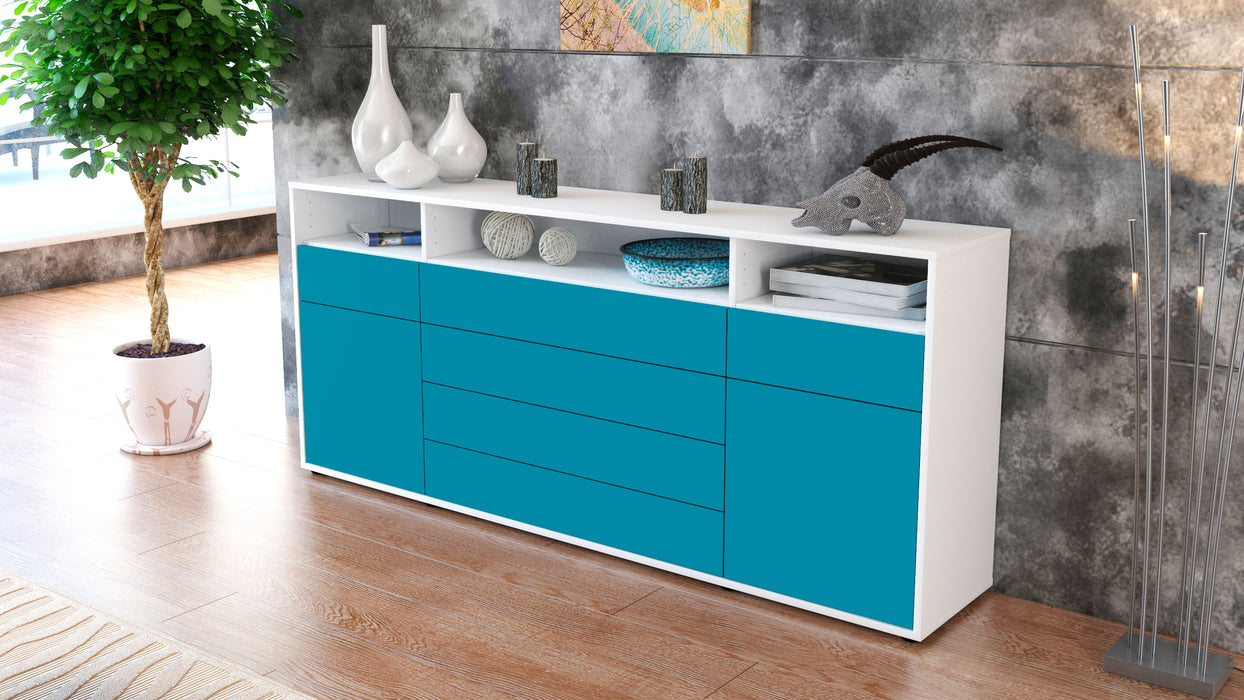 Sideboard Evelina, Türkis (180x79x35cm)