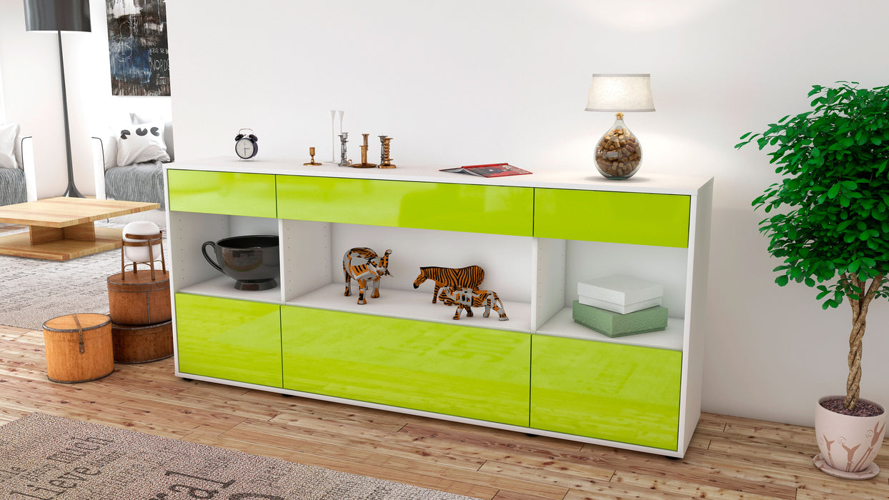 Sideboard Fabiana, Grün (180x79x35cm)