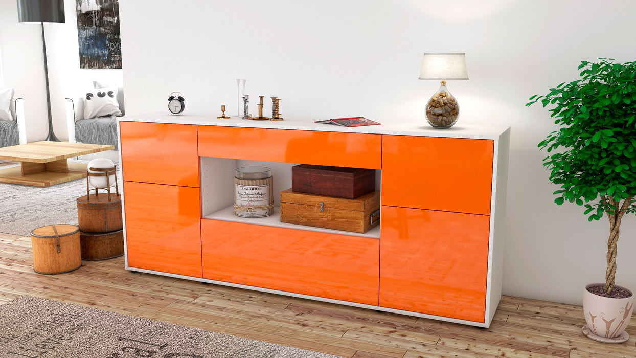 Sideboard Fabiola, Orange (180x79x35cm)