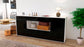 Sideboard Fabiola, Schwarz (180x79x35cm)