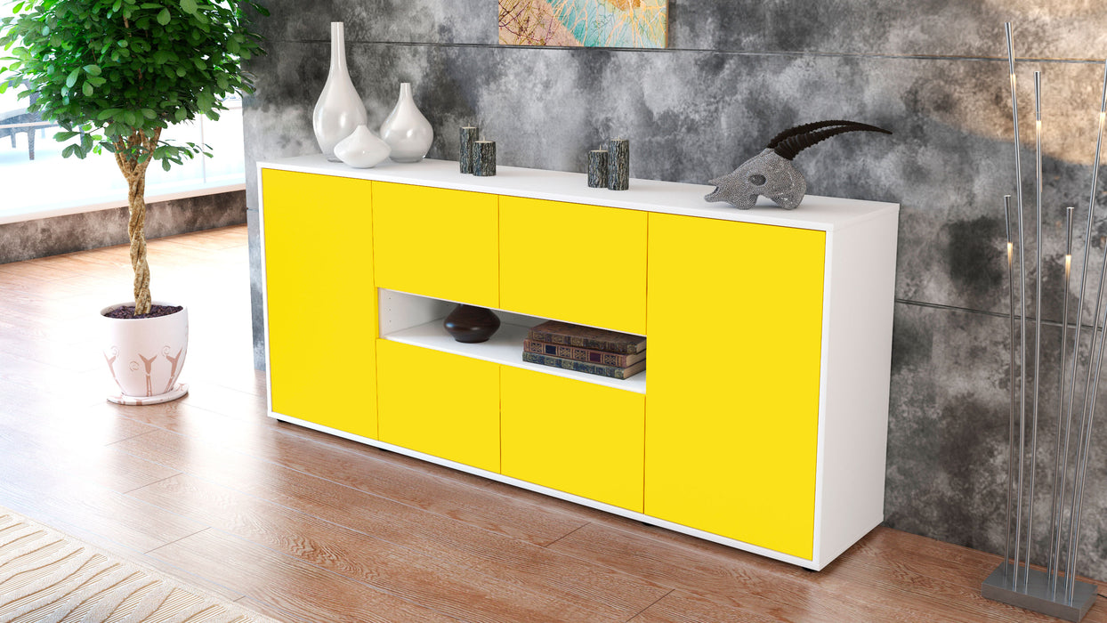 Sideboard Farina, Gelb (180x79x35cm)