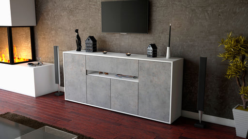 Sideboard Flavia, Beton (180x79x35cm)