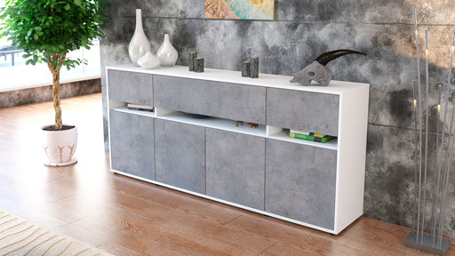 Sideboard Flora, Beton (180x79x35cm)