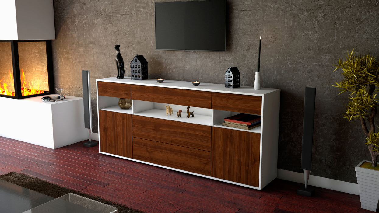 Sideboard Floria, Walnuss (180x79x35cm)