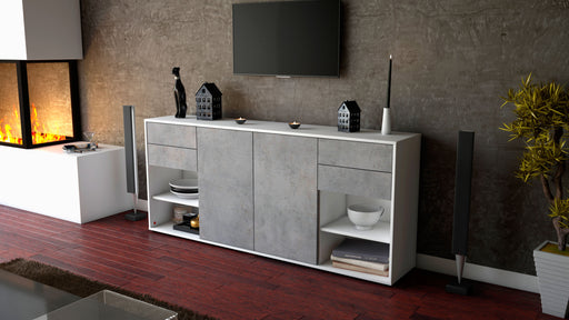 Sideboard Franka, Beton (180x79x35cm)