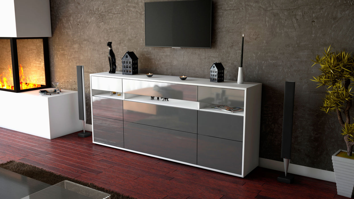 Sideboard Giada, Grau (180x79x35cm)