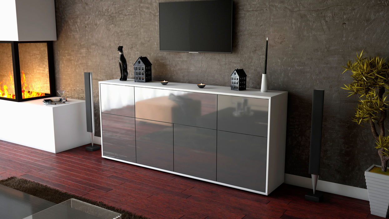 Sideboard Gianna, Grau (180x79x35cm)