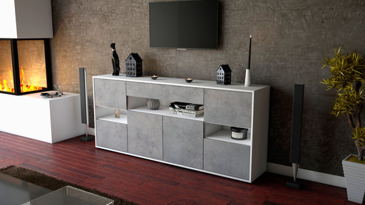 Sideboard Ginevra, Beton (180x79x35cm)