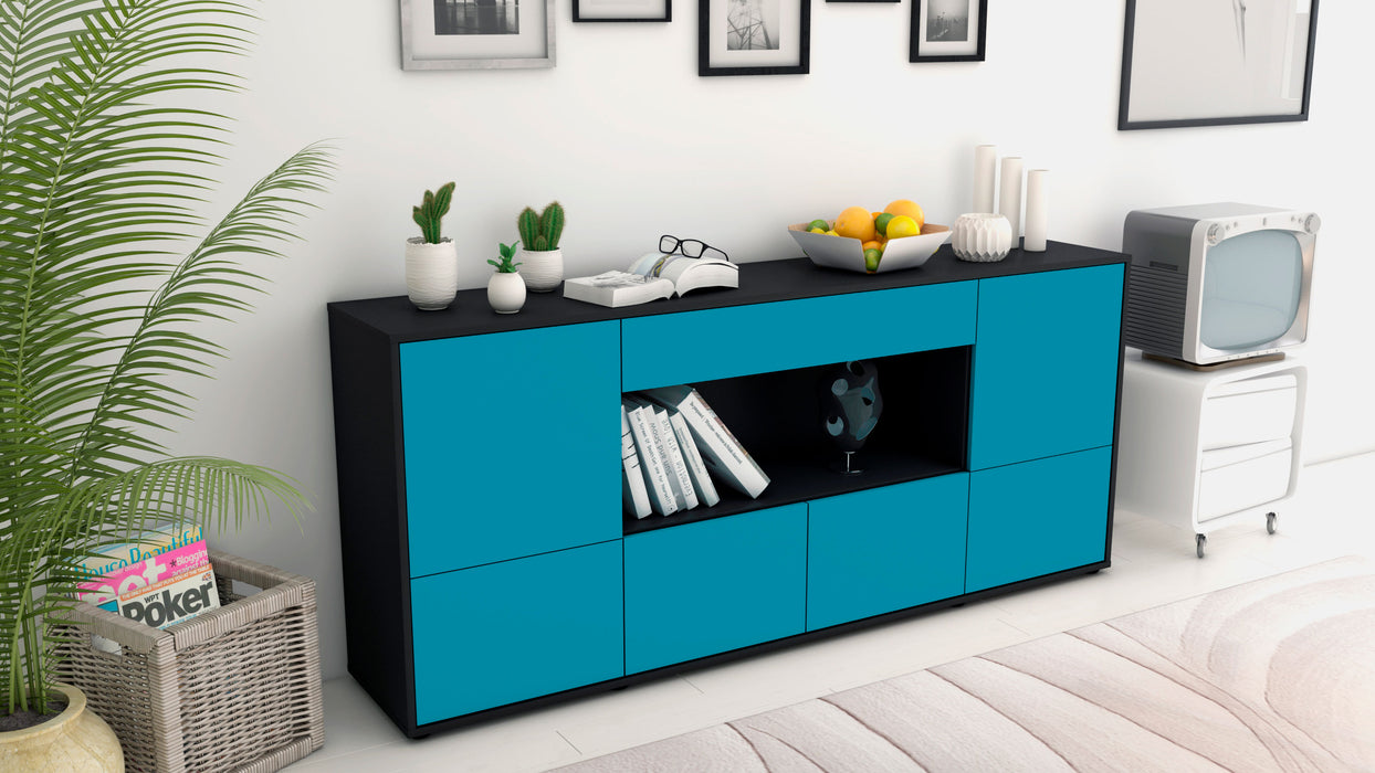 Sideboard Elsa, Türkis (180x79x35cm)