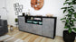 Sideboard Elsita, Beton (180x79x35cm)