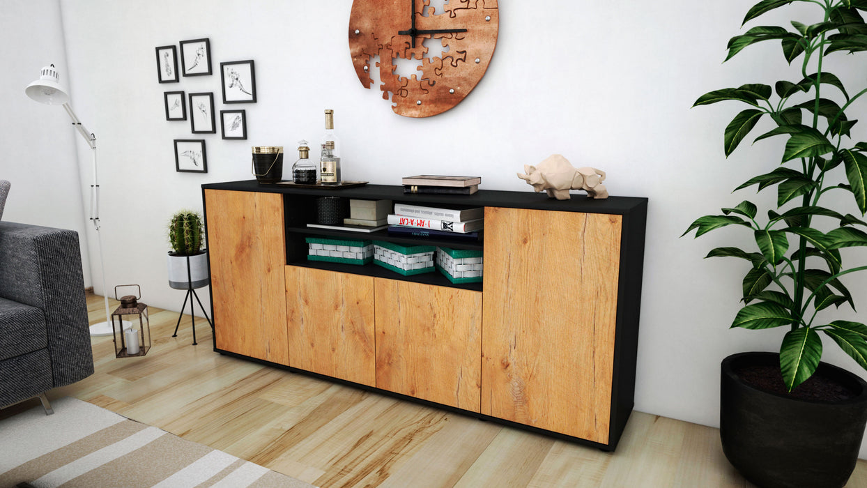 Sideboard Elsita, Eiche (180x79x35cm)