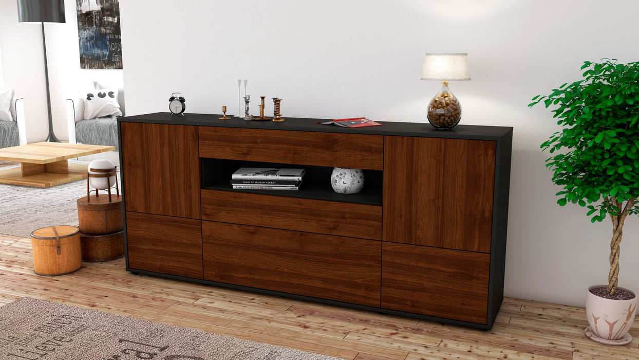 Sideboard Elvira, Walnuss (180x79x35cm)