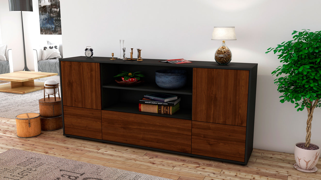 Sideboard Emanuela, Walnuss (180x79x35cm)