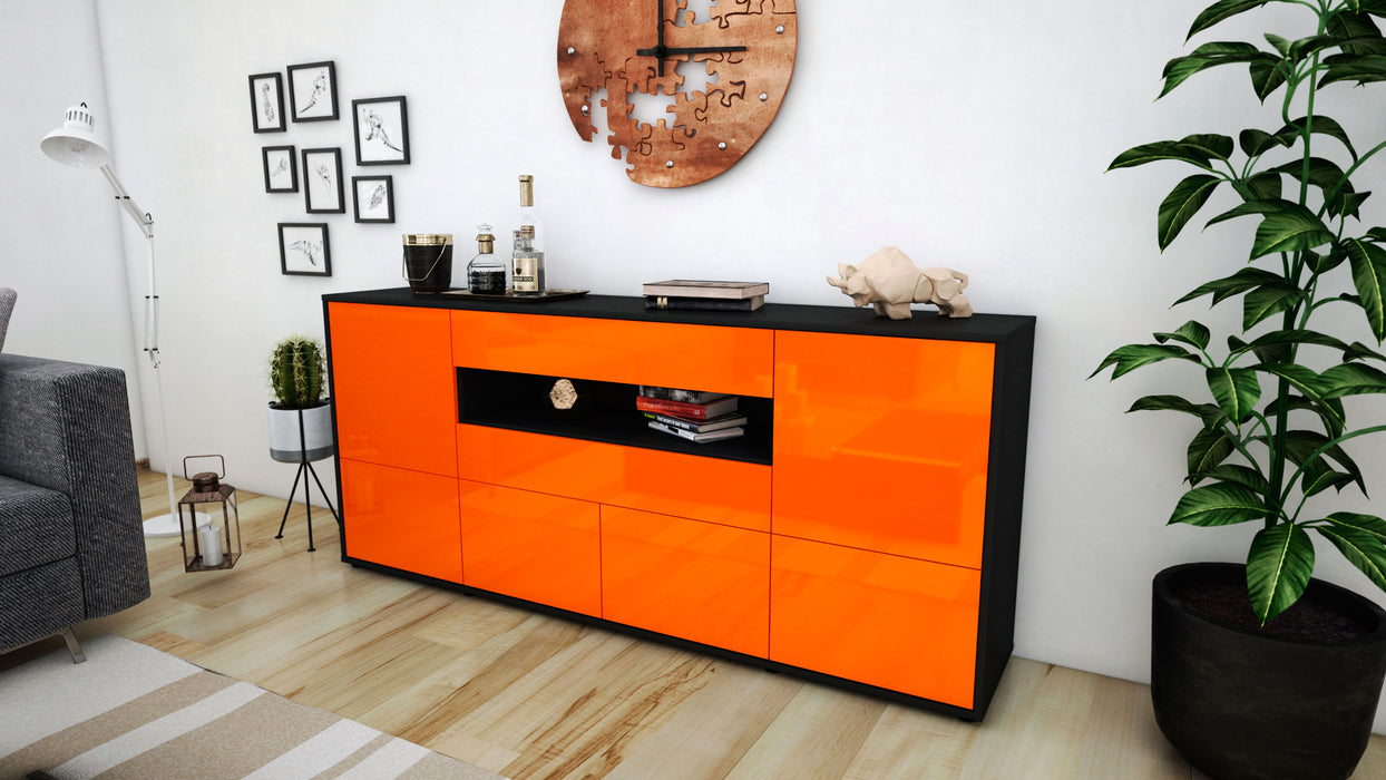 Sideboard Emely, Orange (180x79x35cm)