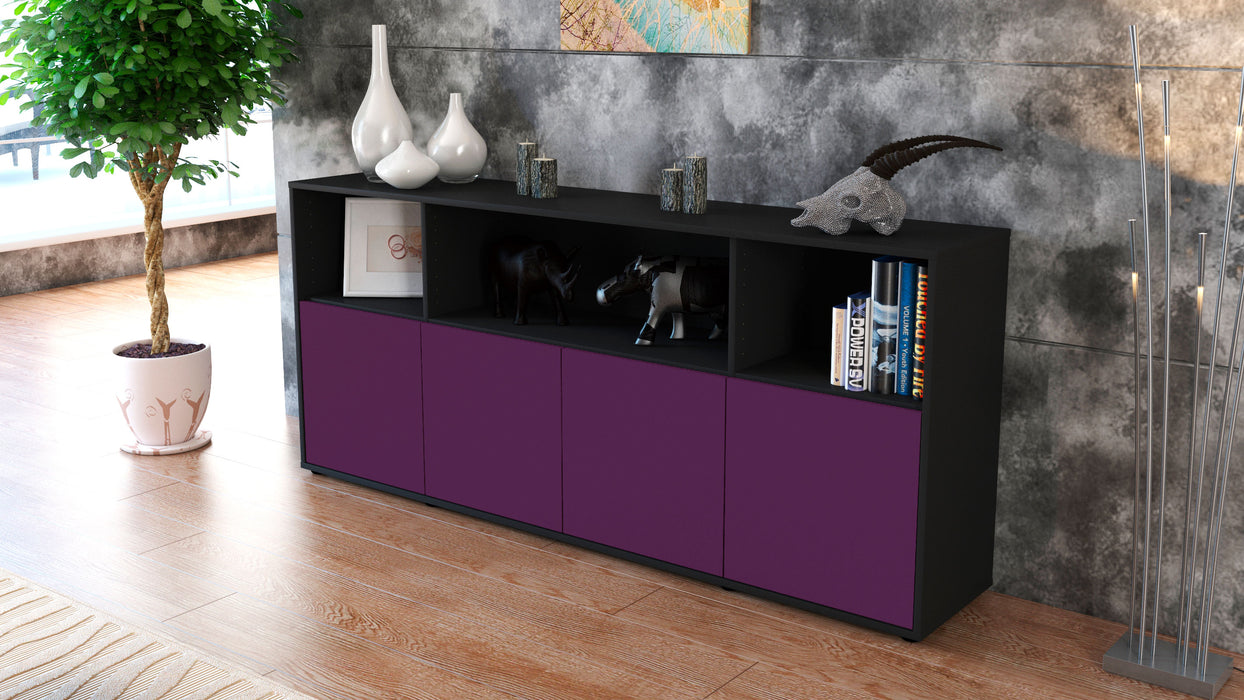 Sideboard Enrica, Lila (180x79x35cm)