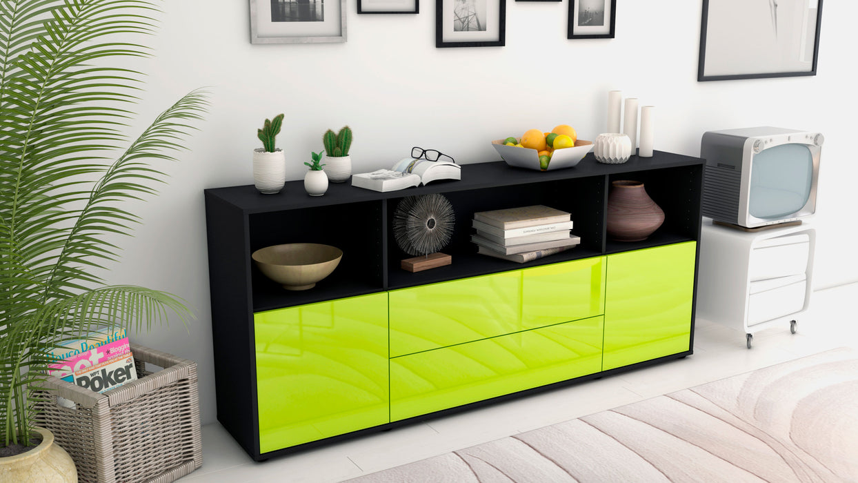 Sideboard Enza, Grün (180x79x35cm)