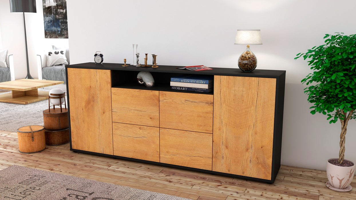 Sideboard Ephenia, Eiche (180x79x35cm)