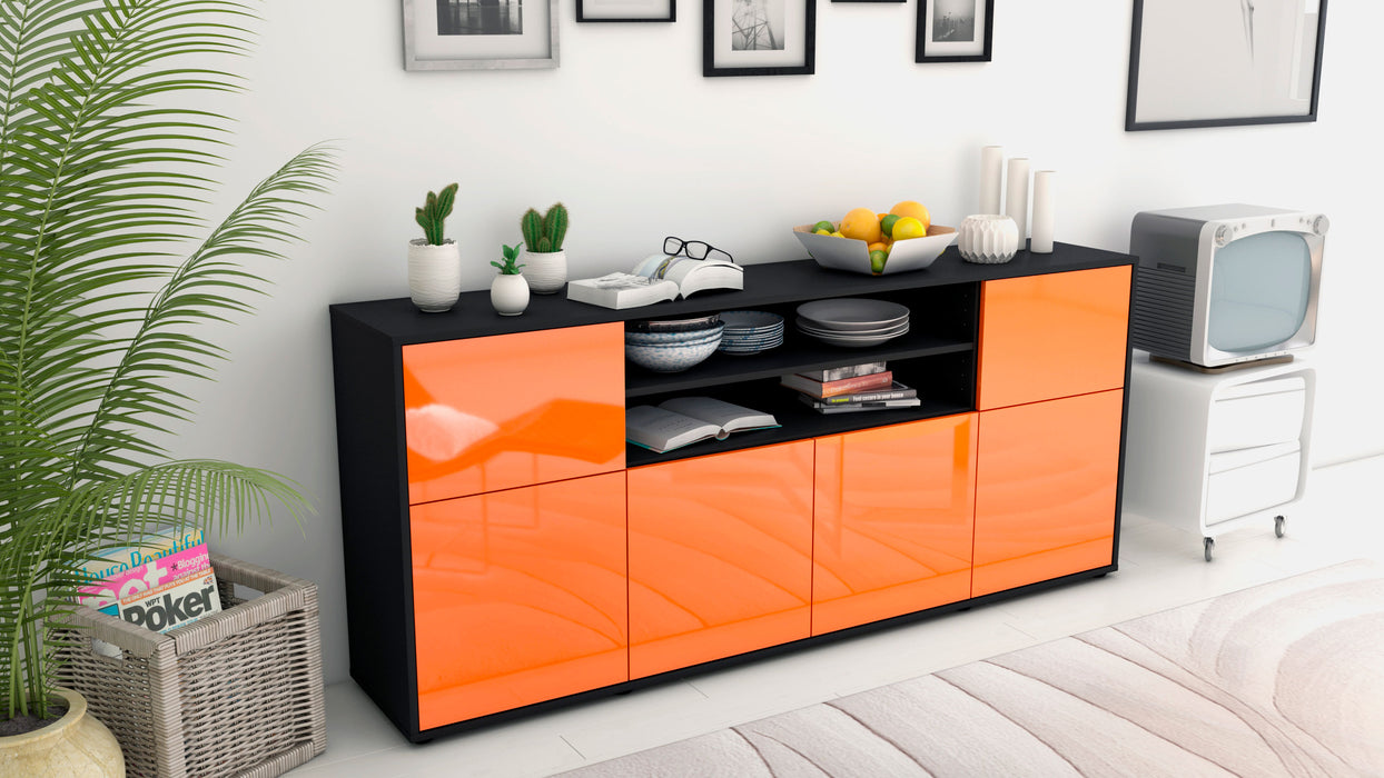 Sideboard Ermelina, Orange (180x79x35cm)