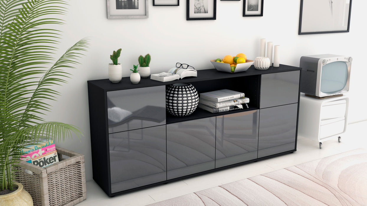 Sideboard Ermentrude, Grau (180x79x35cm)