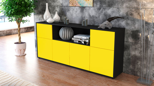 Sideboard Ermentrude, Gelb (180x79x35cm)