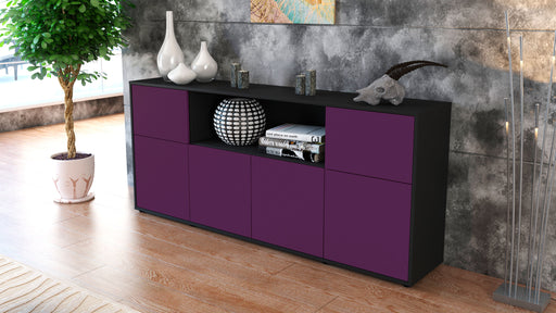 Sideboard Ermentrude, Lila (180x79x35cm)