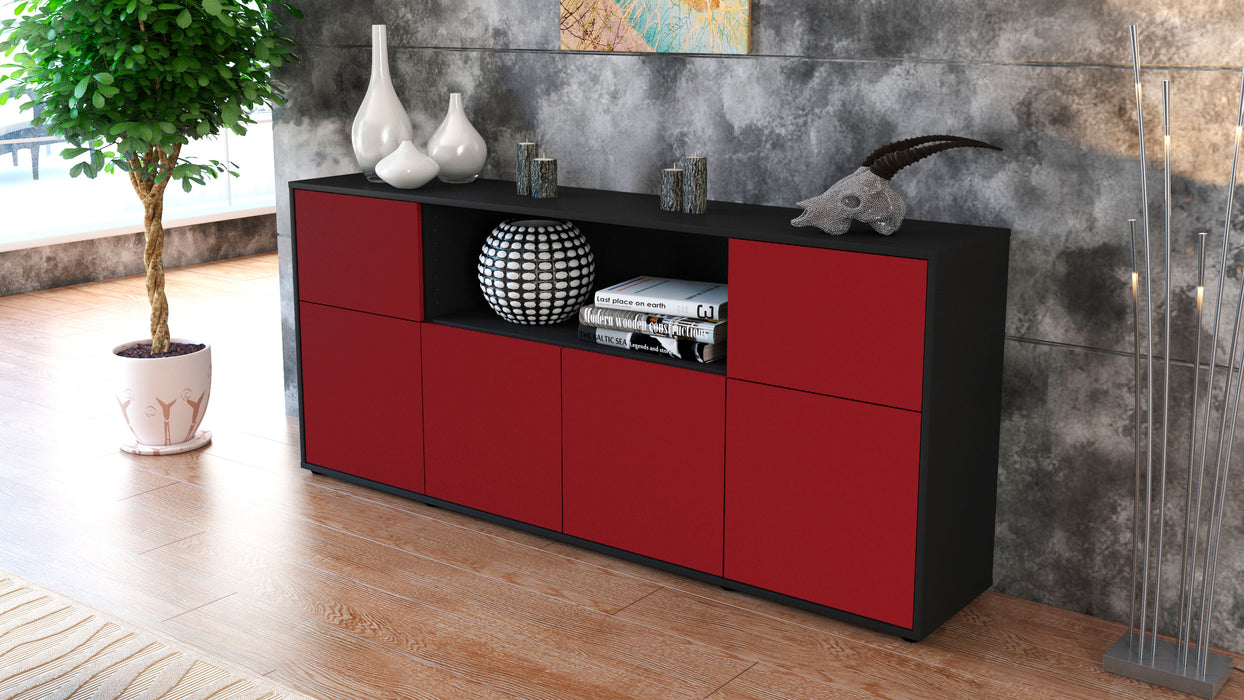 Sideboard Ermentrude, Bordeaux (180x79x35cm)