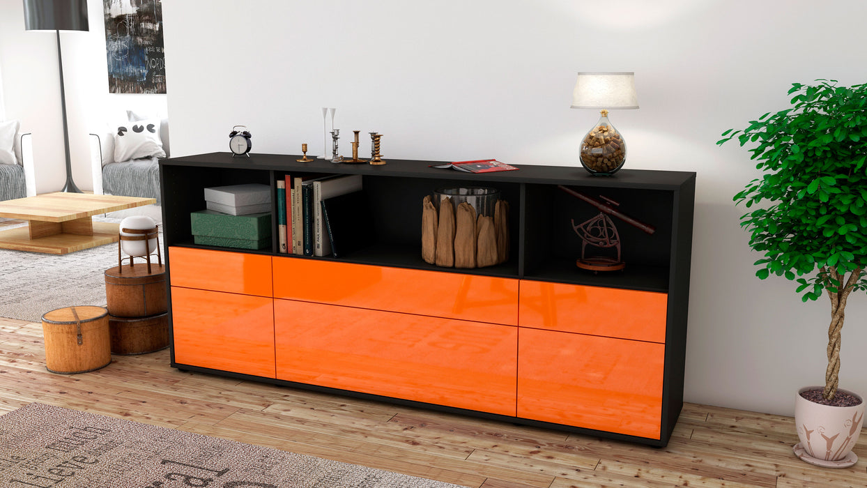 Sideboard Estella, Orange (180x79x35cm)