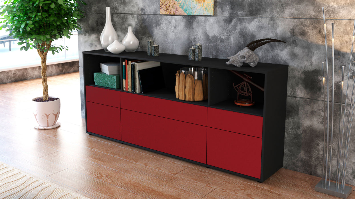 Sideboard Estella, Bordeaux (180x79x35cm)