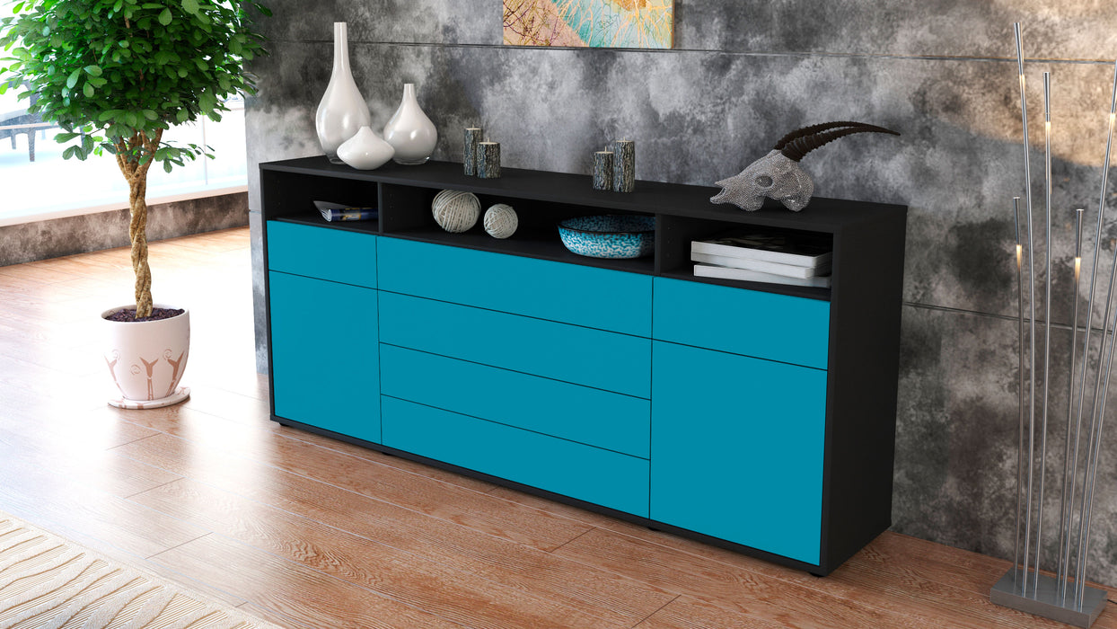 Sideboard Evelina, Türkis (180x79x35cm)