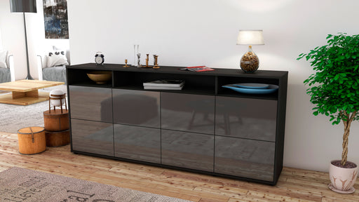 Sideboard Evita, Grau (180x79x35cm)