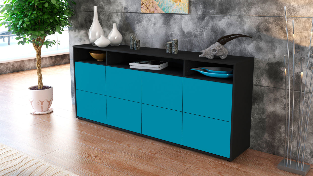 Sideboard Evita, Türkis (180x79x35cm)