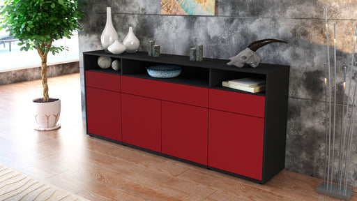 Sideboard Ezia, Bordeaux (180x79x35cm)