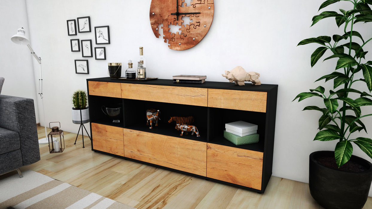 Sideboard Fabiana, Eiche (180x79x35cm)