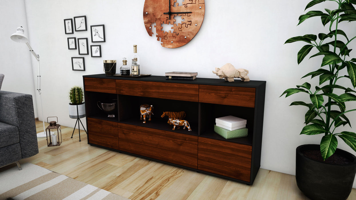 Sideboard Fabiana, Walnuss (180x79x35cm)