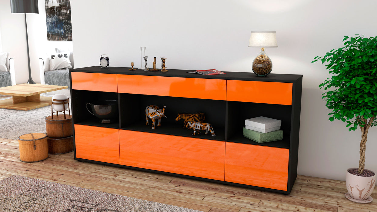 Sideboard Fabiana, Orange (180x79x35cm)