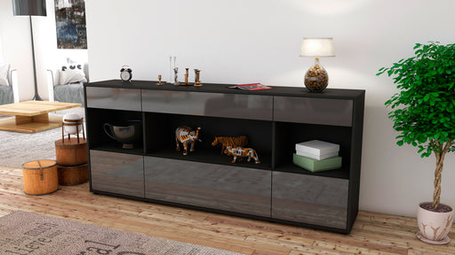 Sideboard Fabiana, Grau (180x79x35cm)