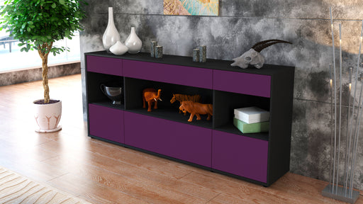 Sideboard Fabiana, Lila (180x79x35cm)