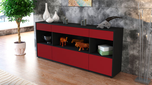 Sideboard Fabiana, Bordeaux (180x79x35cm)